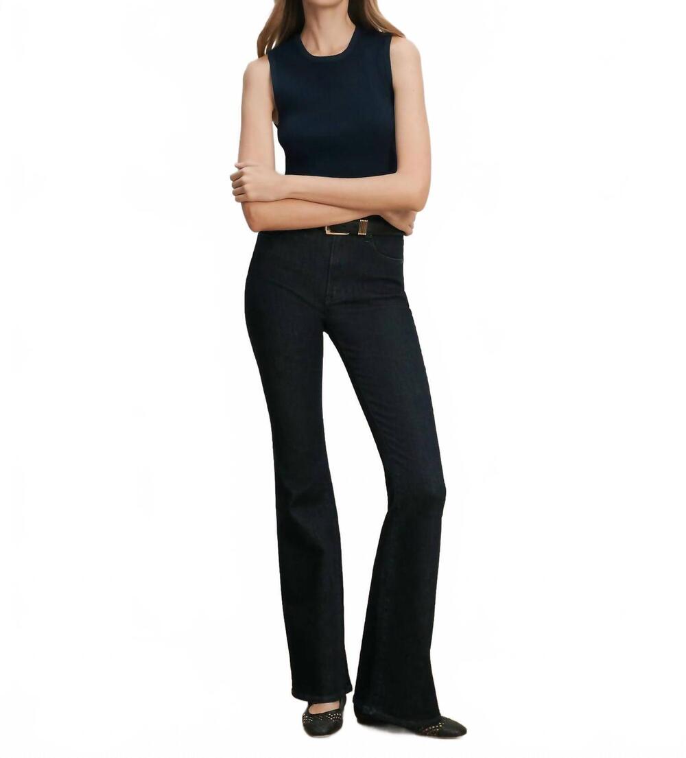NEW VERONICA BEARD crewneck sid top in navy